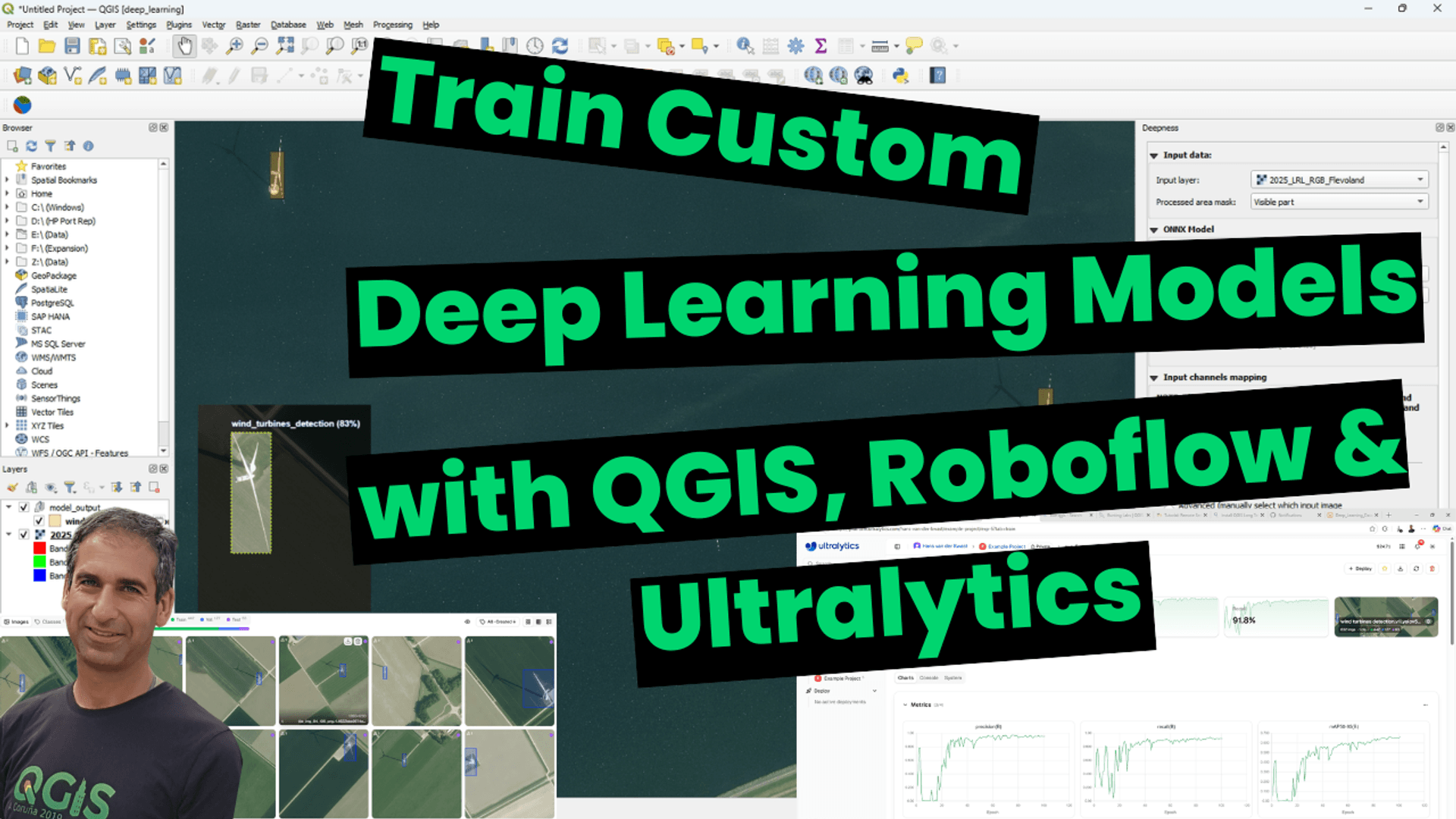 Train Custom Deep Learning Models Without Coding using QGIS, Roboflow and Ultralytics